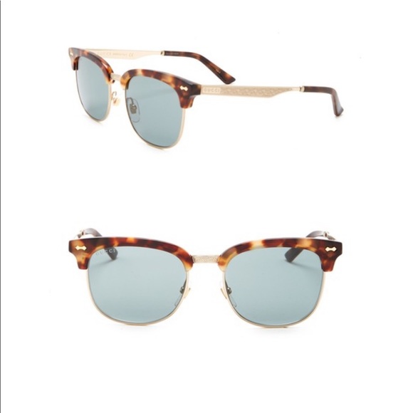 gucci 56mm clubmaster sunglasses